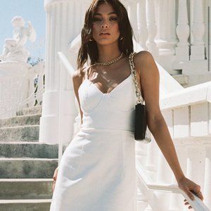 Princess Polly Novella Mini Dress White